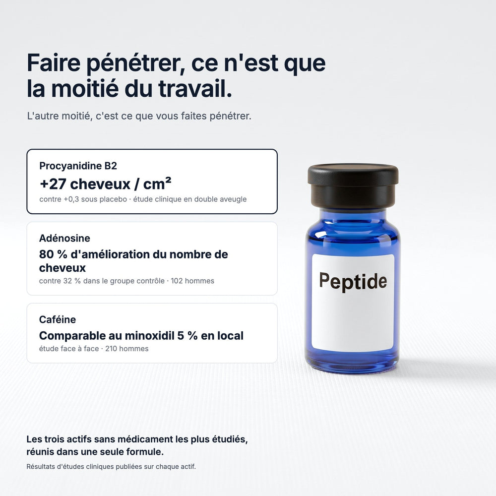 La formule : procyanidine B2, adénosine, caféine