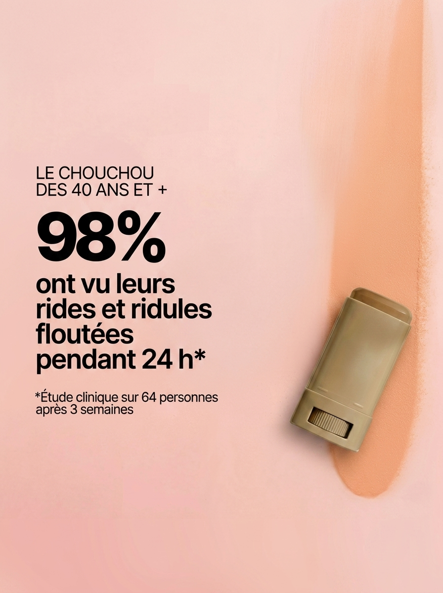 98% ont vu leurs rides floutées pendant 24h